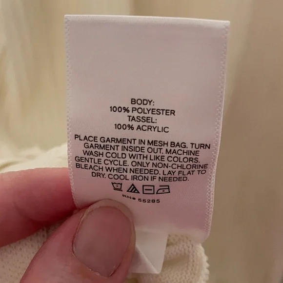 NWT Express Ribbed Halter Midi Dress w/ Fringe - Picture 9 of 9